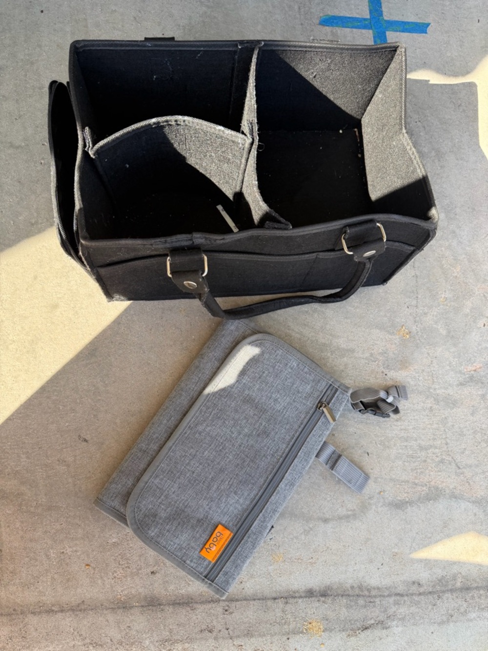 Diaper caddy AND changing pad